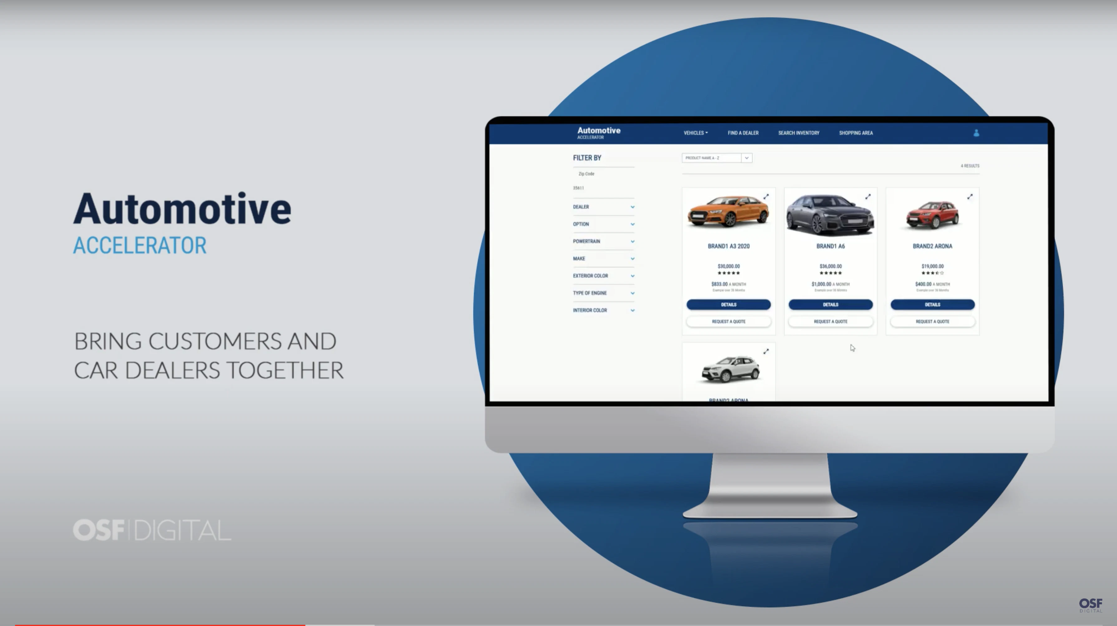 screenshot of Automotive Accelerator